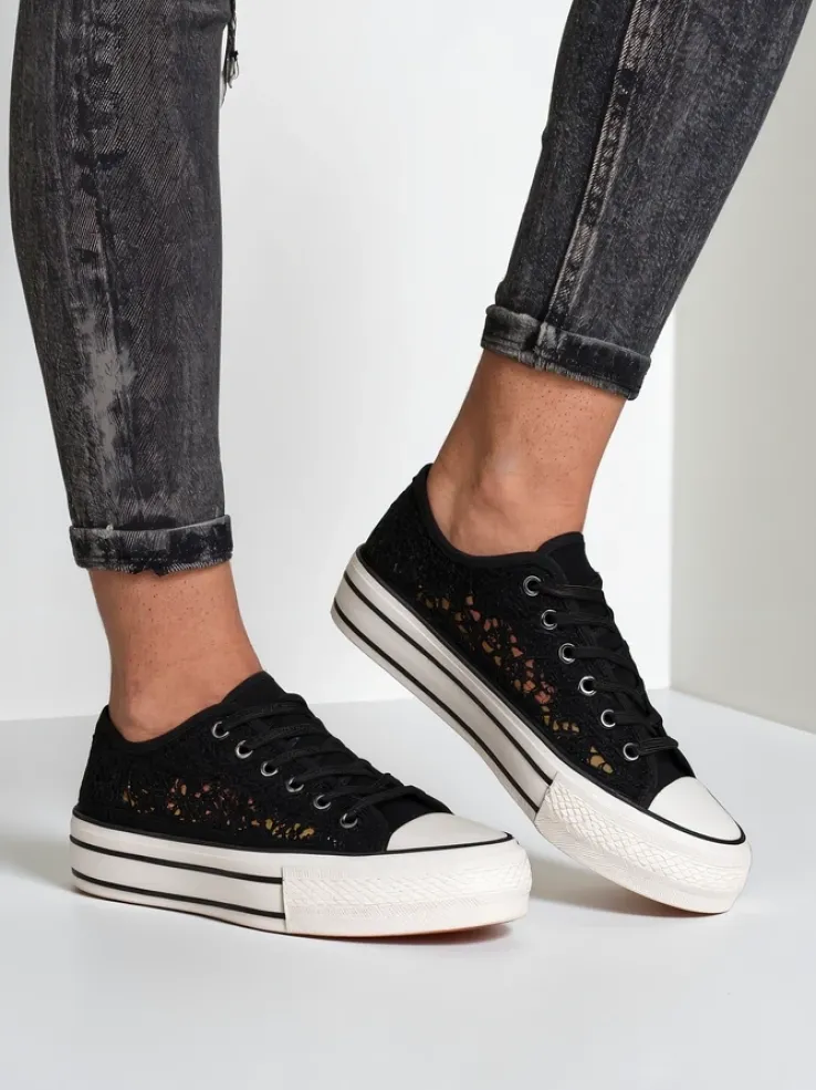 Royalfashion Damskie ażurowe trampki Nizzet