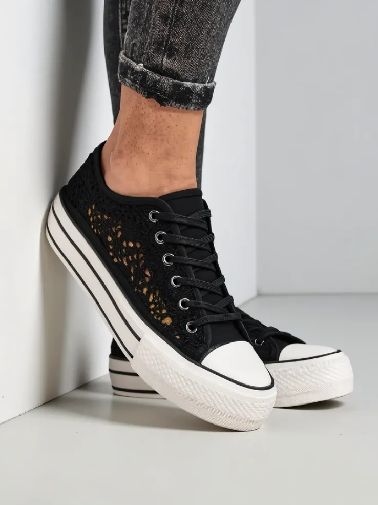 Royalfashion Damskie ażurowe trampki Nizzet