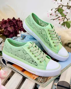 Royalfashion Damskie ażurowe trampki Niz