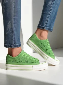 Royalfashion Damskie ażurowe trampki Nizzet