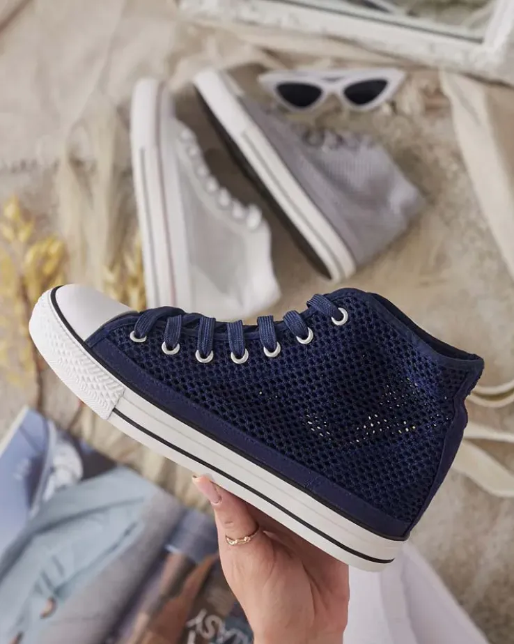 Royalfashion Damskie ażurowe trampki Nizzef