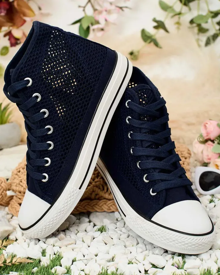 Royalfashion Damskie ażurowe trampki Nizzef