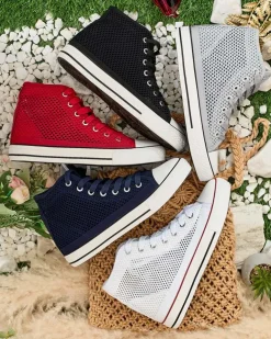 Royalfashion Damskie ażurowe trampki Nizzef