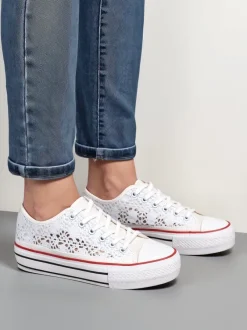 Royalfashion Damskie ażurowe trampki Nizzet