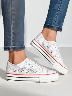 Royalfashion Damskie ażurowe trampki Nizzet