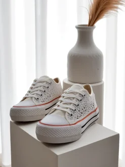 Royalfashion Damskie ażurowe trampki Nizzet