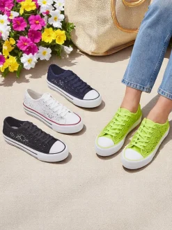 Royalfashion Damskie ażurowe trampki Nizzet