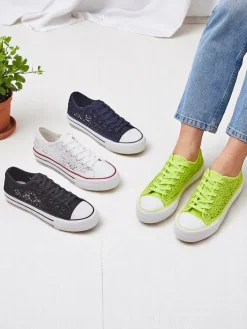 Royalfashion Damskie ażurowe trampki Nizzet