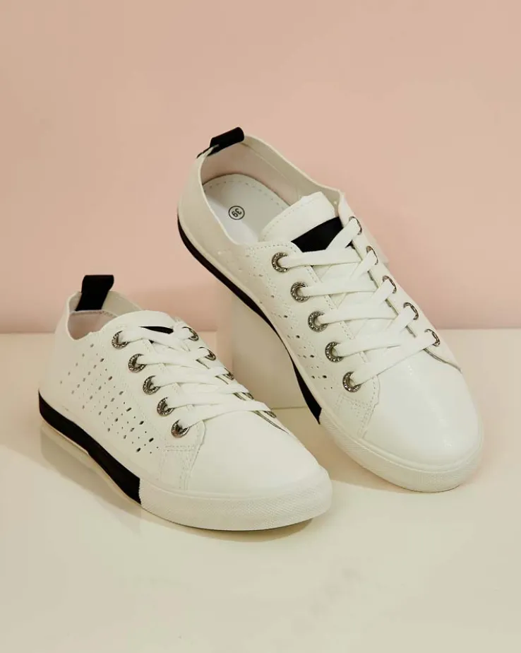 Royalfashion Damskie ażurowe tenisówki Murras