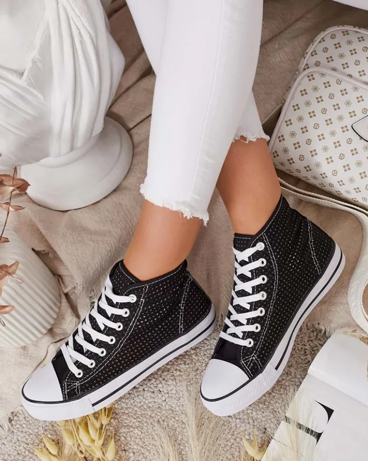 Royalfashion Damskie ażurowe trampki Nimm