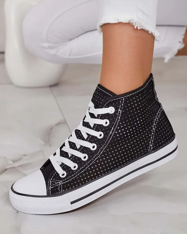 Royalfashion Damskie ażurowe trampki Nimm