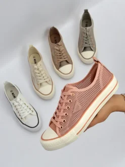 Royalfashion Damskie ażurowe trampki Rebbse