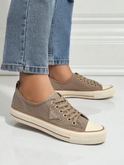 Royalfashion Damskie ażurowe trampki Rebbse