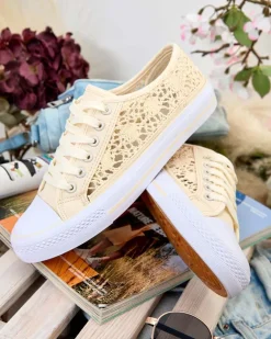 Royalfashion Damskie ażurowe trampki Niz