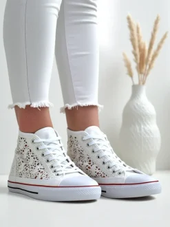 Royalfashion Damskie ażurowe trampki Limme