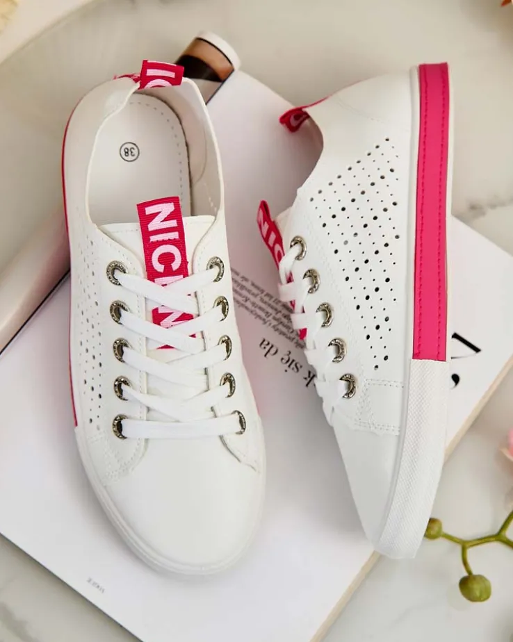 Royalfashion Damskie ażurowe tenisówki Furatt