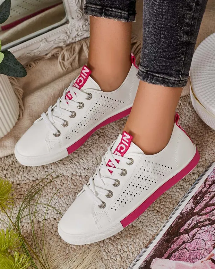 Royalfashion Damskie ażurowe tenisówki Furatt