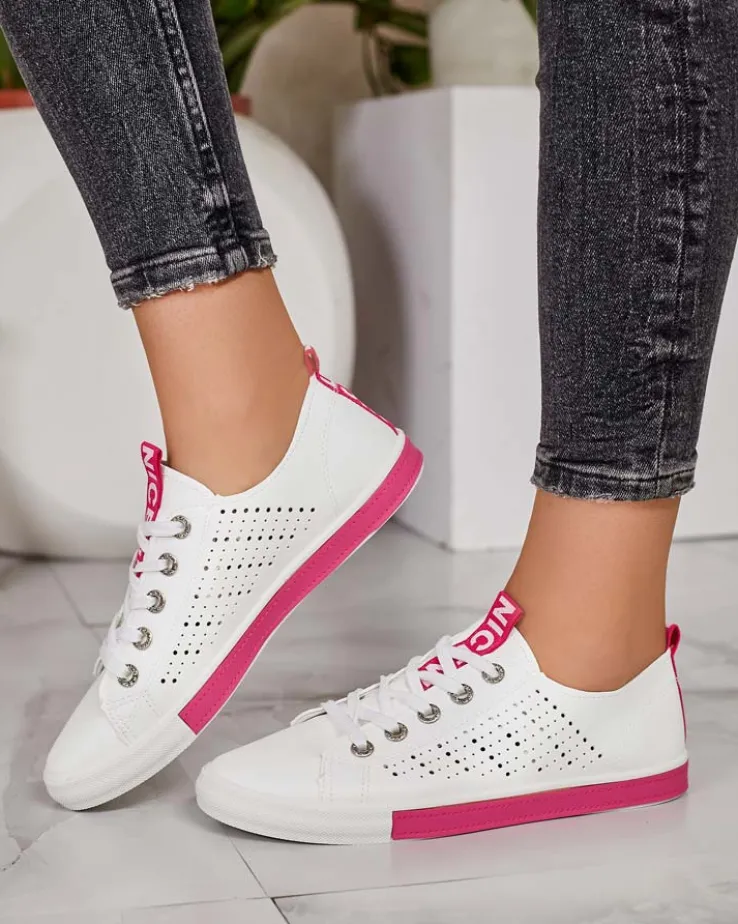 Royalfashion Damskie ażurowe tenisówki Furatt