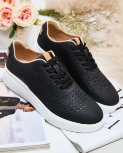 Royalfashion Damskie ażurowe buty sportowe Deromias