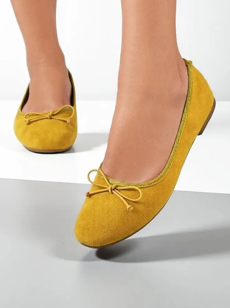 Royalfashion Damskie baleriny z kokardką Zaame