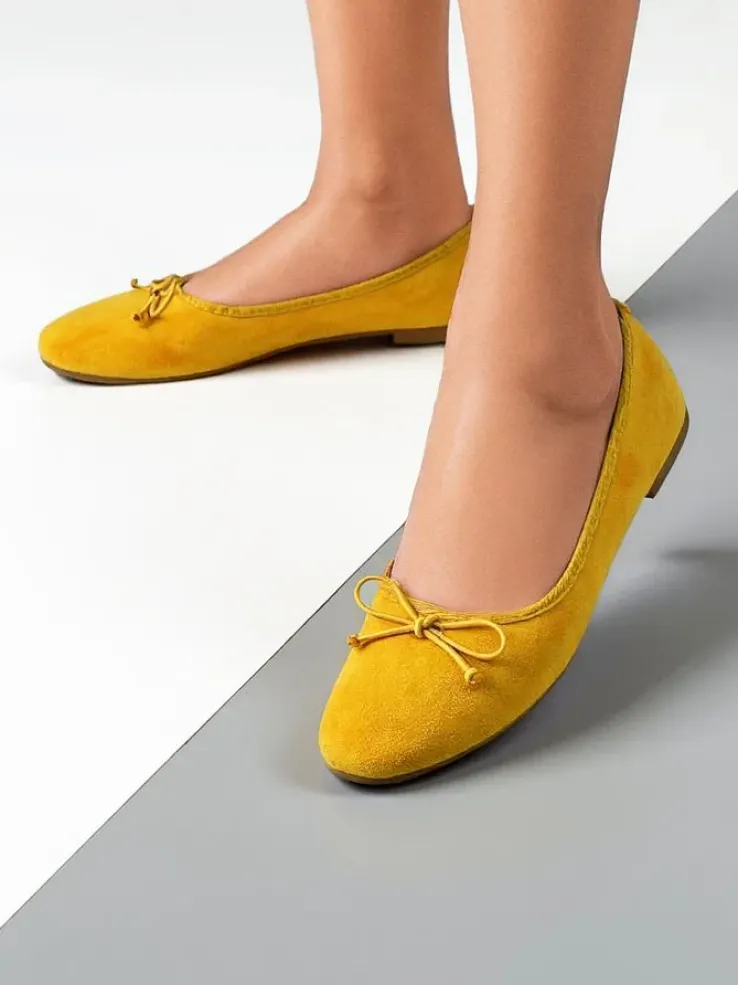 Royalfashion Damskie baleriny z kokardką Zaame