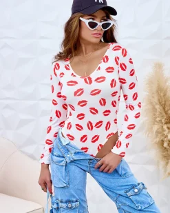 Royalfashion Damskie body z printem