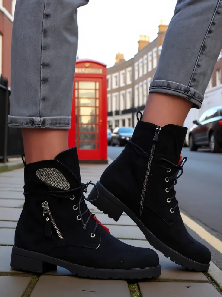 Royalfashion Damskie botki workery Volio