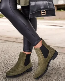 Royalfashion Damskie botki a'la sztyblety z eko-zamszu Ataras