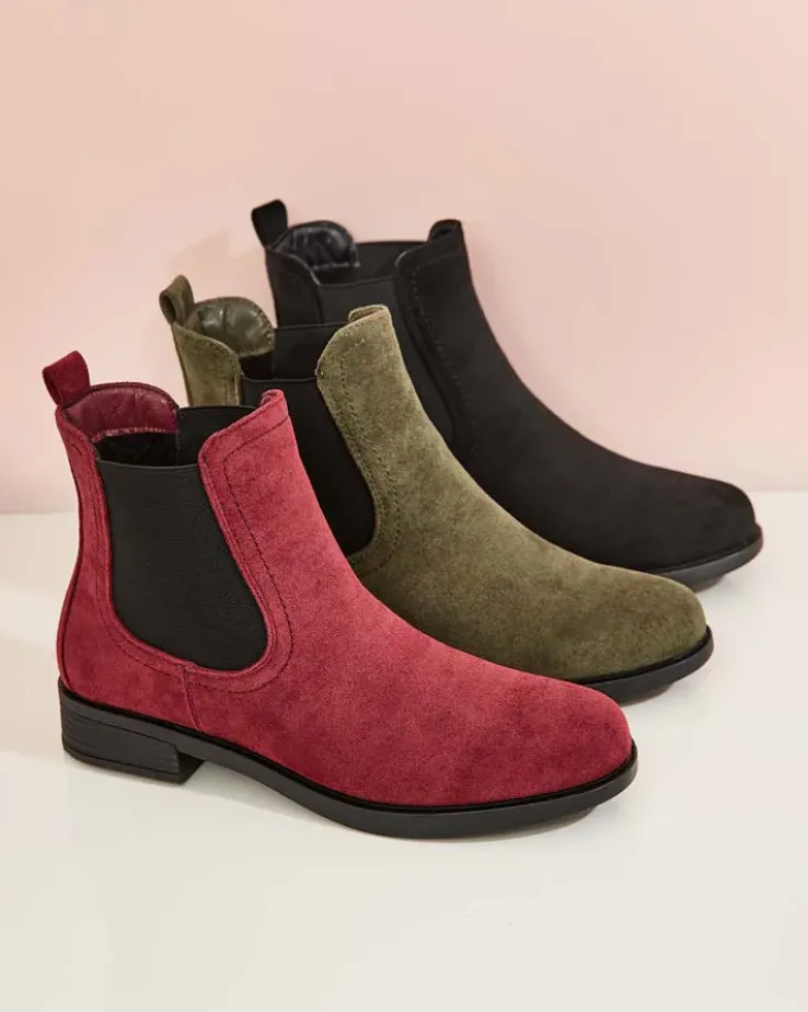 Royalfashion Damskie botki a'la sztyblety z eko-zamszu Ataras