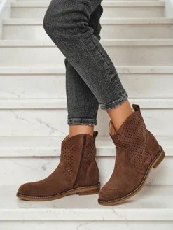 Royalfashion Damskie botki ażurowe Toffas