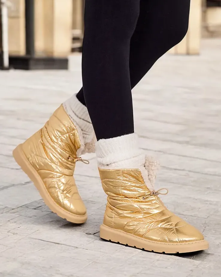 Royalfashion Damskie botki a'la śniegowce Oferita