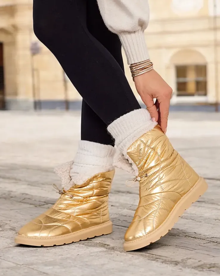 Royalfashion Damskie botki a'la śniegowce Oferita