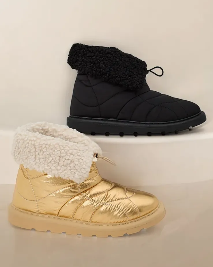 Royalfashion Damskie botki a'la śniegowce Oferita