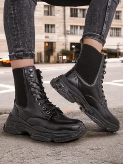 Royalfashion Damskie botki typu workery Ronoppa