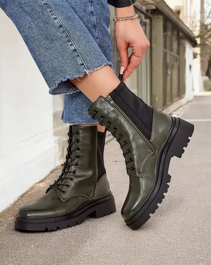 Royalfashion Damskie botki workery Rinnoc