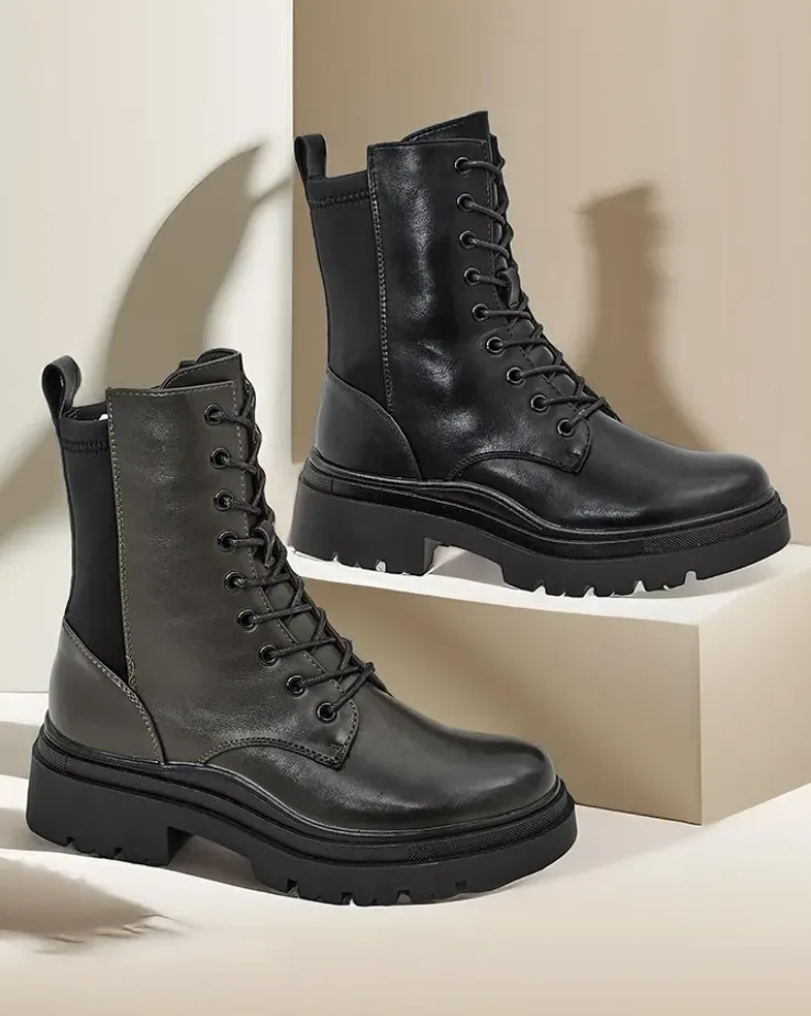 Royalfashion Damskie botki workery Rinnoc