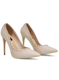 Royalfashion Damskie czółenka na szpilce z dżetami Koscalle