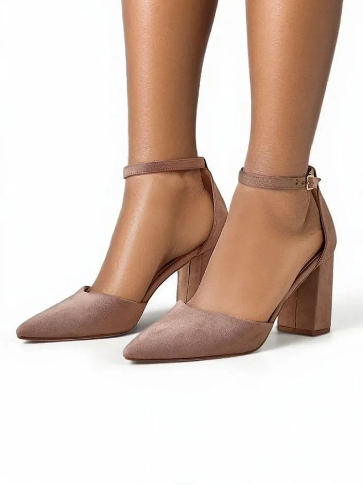 Royalfashion Damskie czółenka eko zamszowe Caldesse