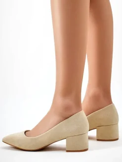 Royalfashion Damskie czółenka na niskim obcasie Bosanna