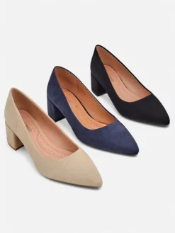 Royalfashion Damskie czółenka na niskim obcasie Bosanna