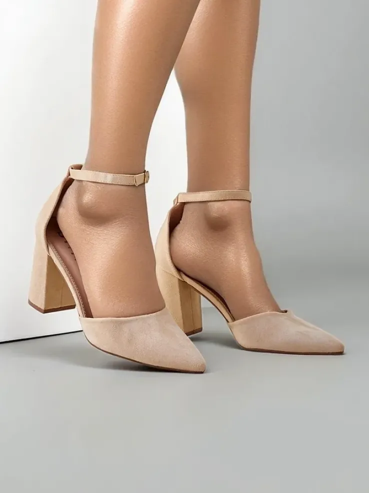 Royalfashion Damskie czółenka eko zamszowe Caldesse