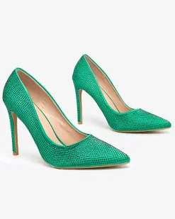 Royalfashion Damskie czółenka z cyrkoniami Griccos