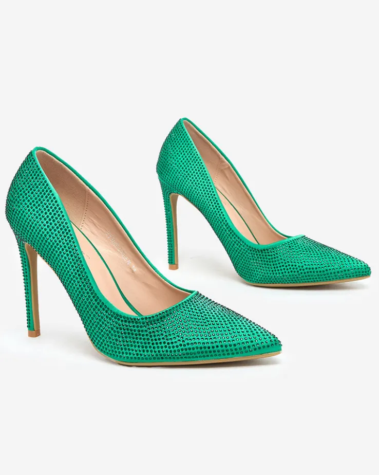 Royalfashion Damskie czółenka z cyrkoniami Griccos