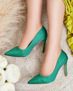 Royalfashion Damskie czółenka z cyrkoniami Griccos