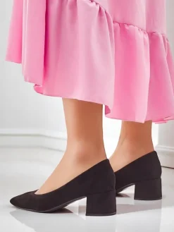 Royalfashion Damskie czółenka na niskim obcasie Agas