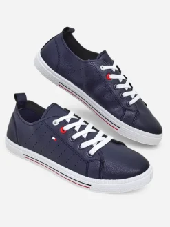 Royalfashion Damskie eko skórzane trampki Keopsa