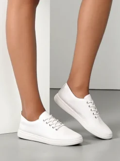 Royalfashion Damskie eko skórzane trampki Erenne