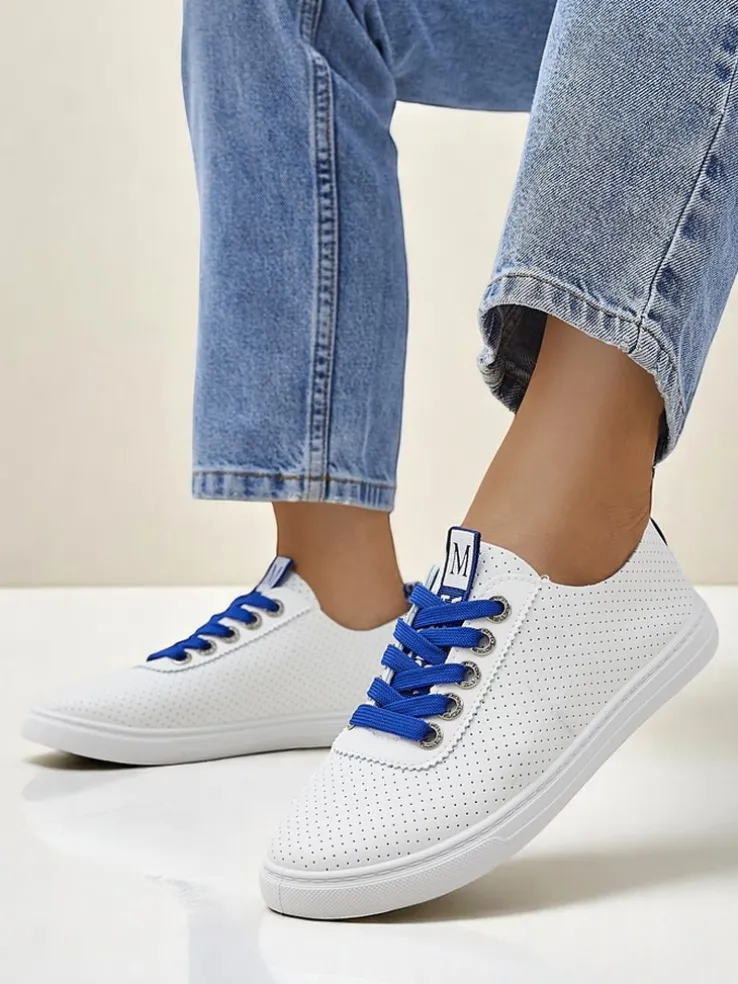 Royalfashion Damskie eko skórzane trampki Next Step