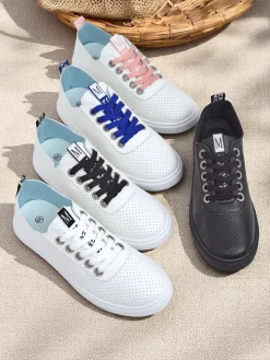 Royalfashion Damskie eko skórzane trampki Next Step