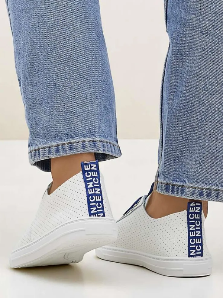 Royalfashion Damskie eko skórzane trampki Next Step